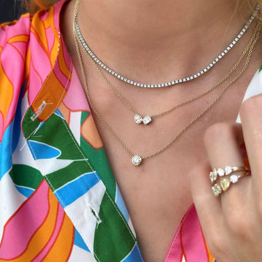 Diamond Bezel Loop Bangle – Lindsey Leigh Jewelry