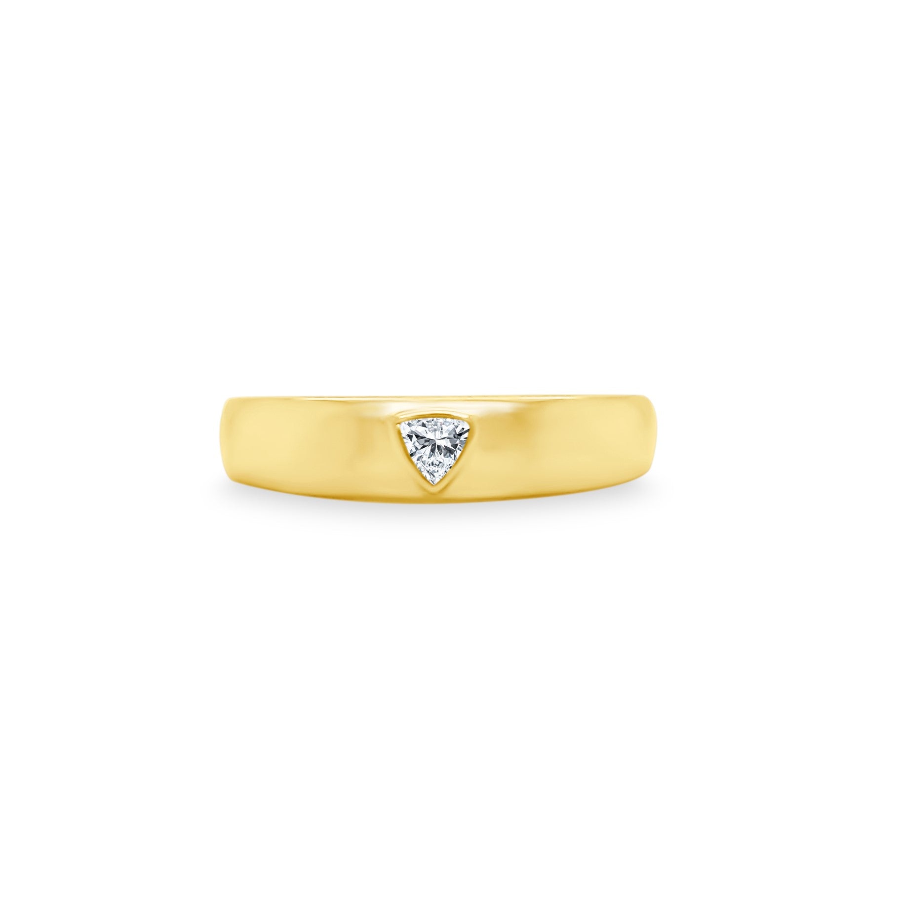 Fancy Shape Gold Band - Lindsey Leigh Jewelry product image