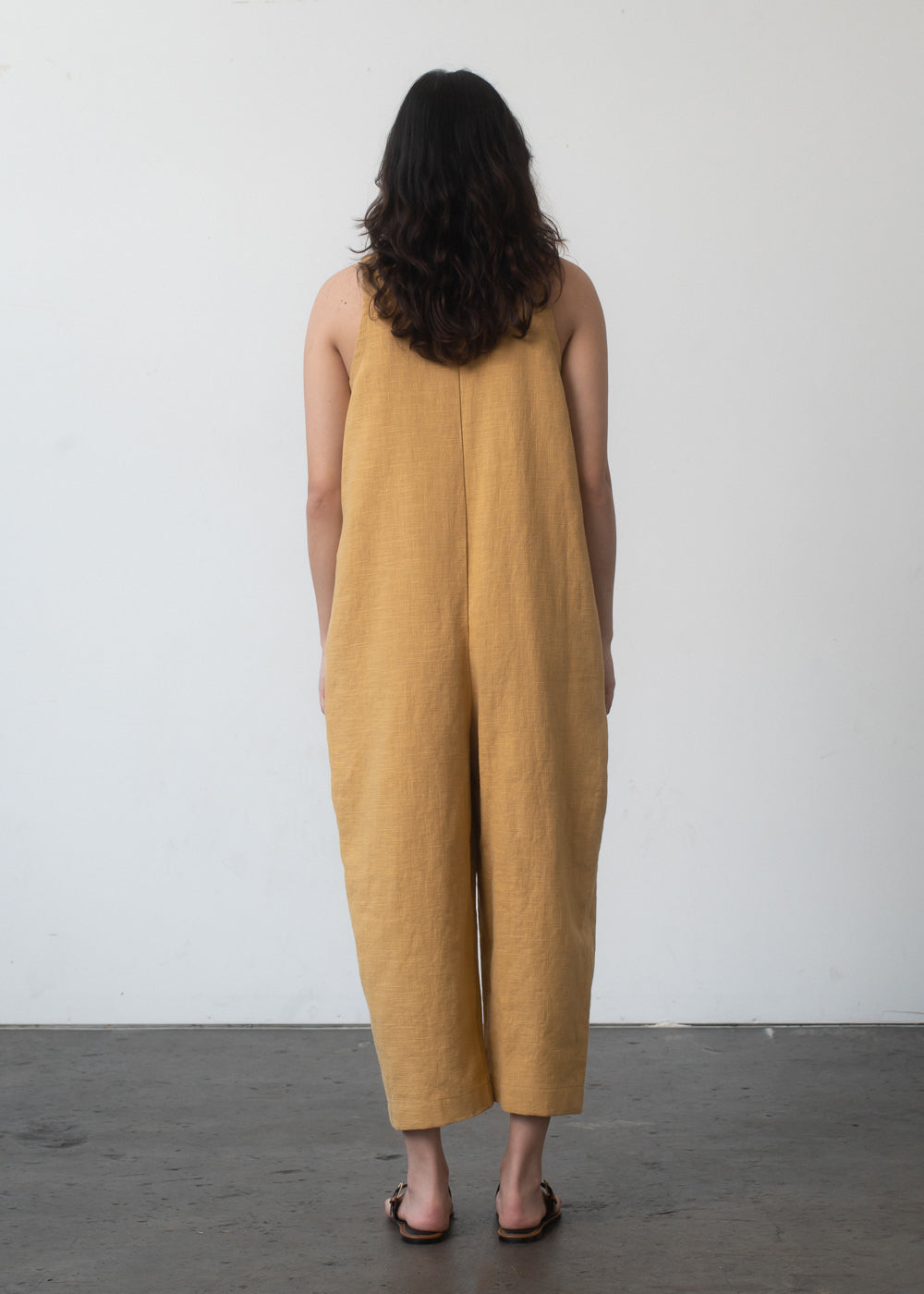 Lou Jumpsuit in Sunflower Linen