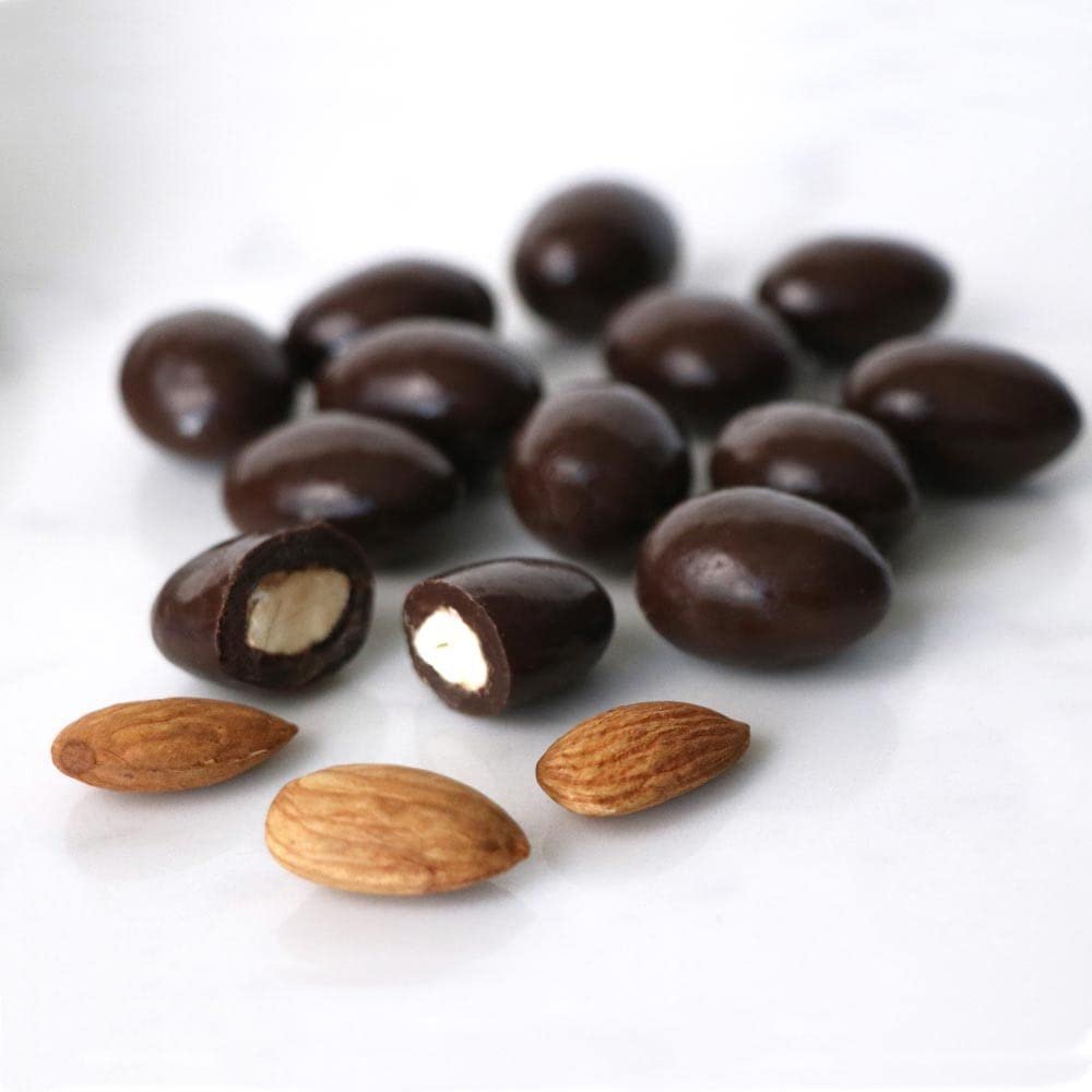 sugar-free dark chocolate almonds