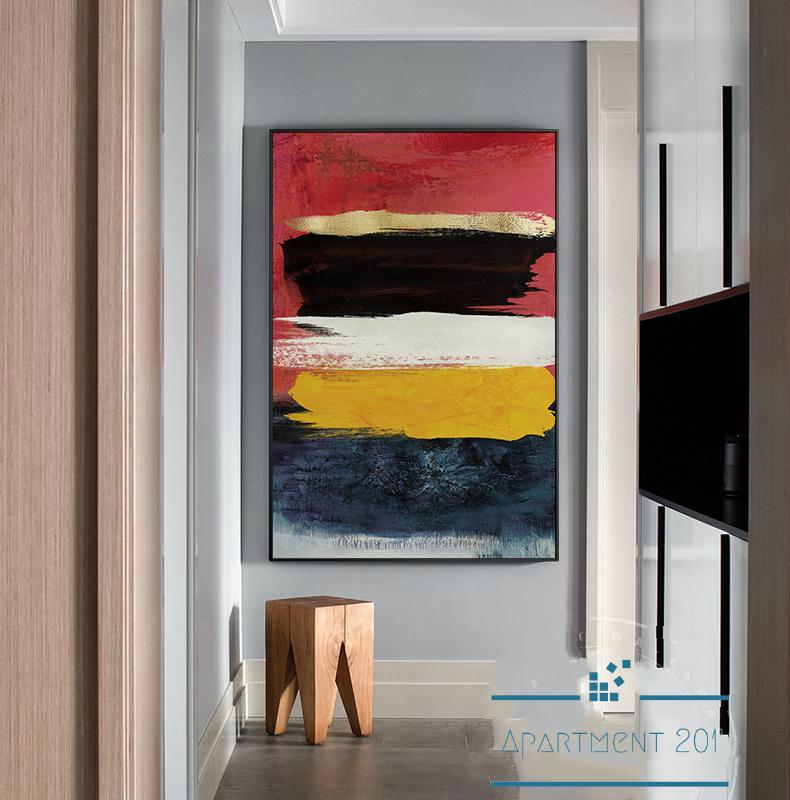Abstract Color Fusion Canvas Wall Art - Apartment 201