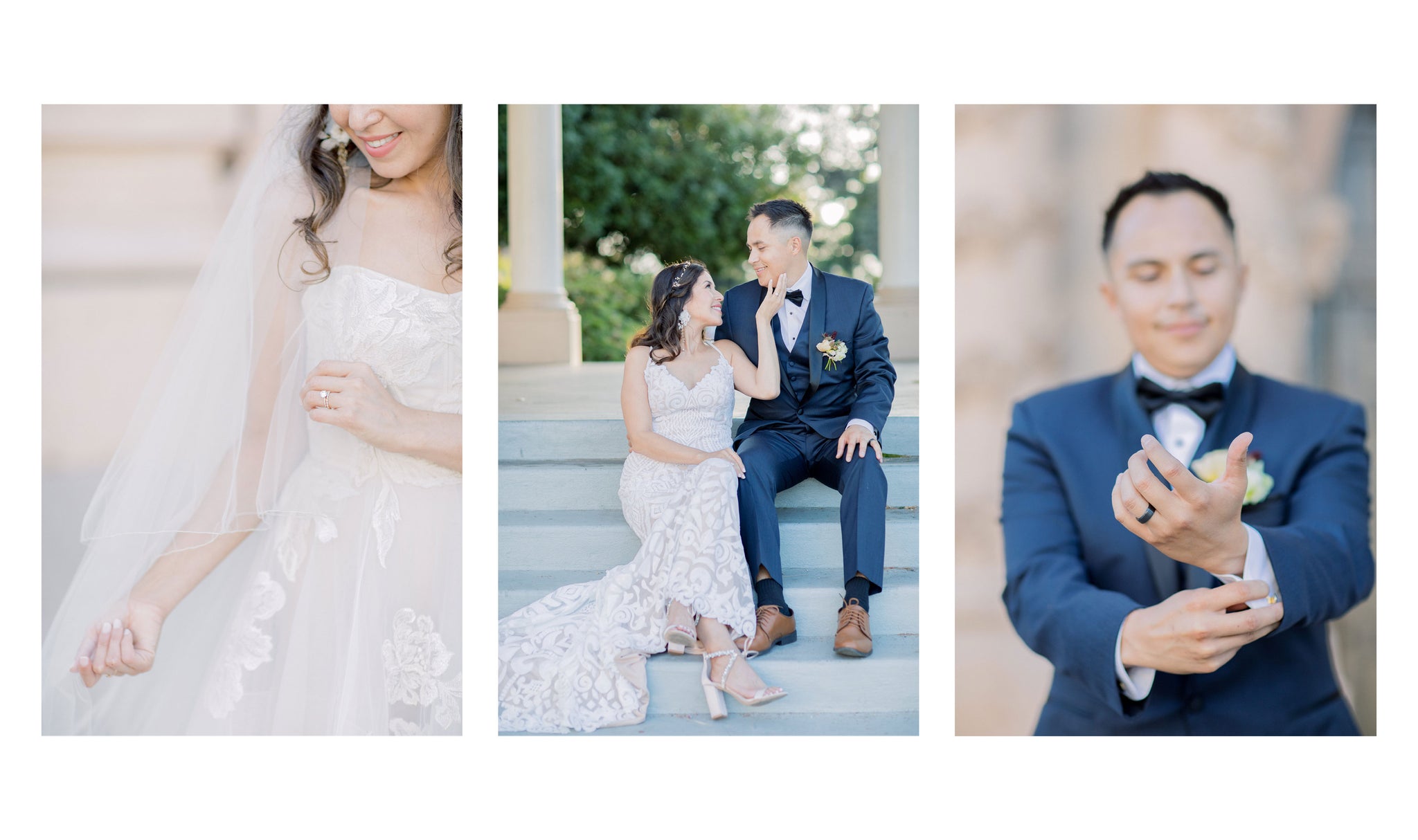 SoCal Balboa Park Small Wedding Blush Vellum Wrap Invitations by Fioribelle