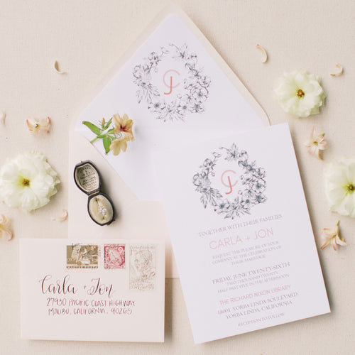 Terracotta Arch Wedding Invitations for Boho Desert Wedding – fioribelle