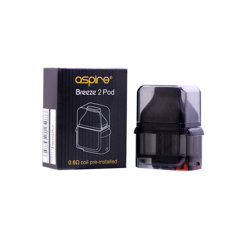 Aspire Breeze 2 Replacement Pod Cartridge W Coil Vapor Authority