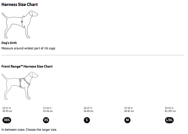 ruffwear harness sizing