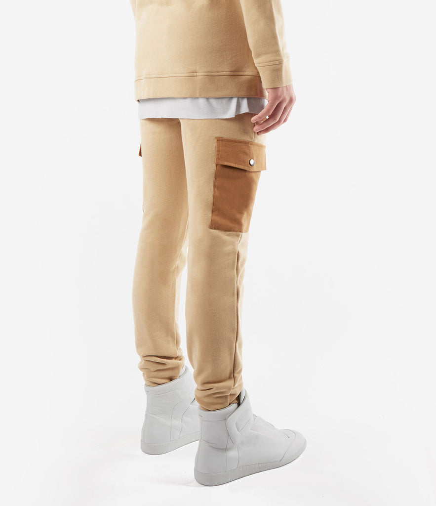 beige cargo joggers