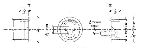 Lock Specification Drawing Image