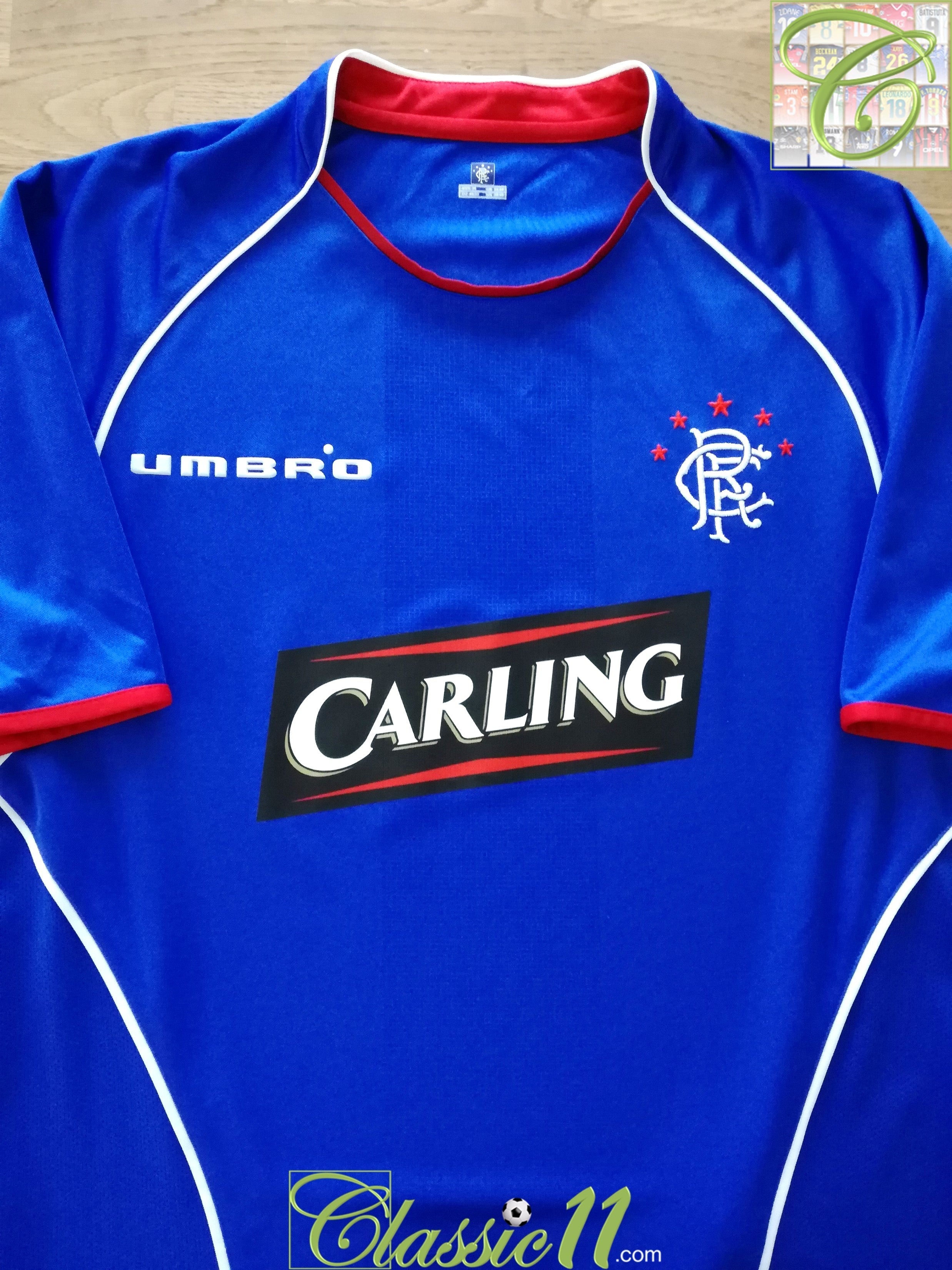 2005/06 Rangers Home Football Shirt (XXL)