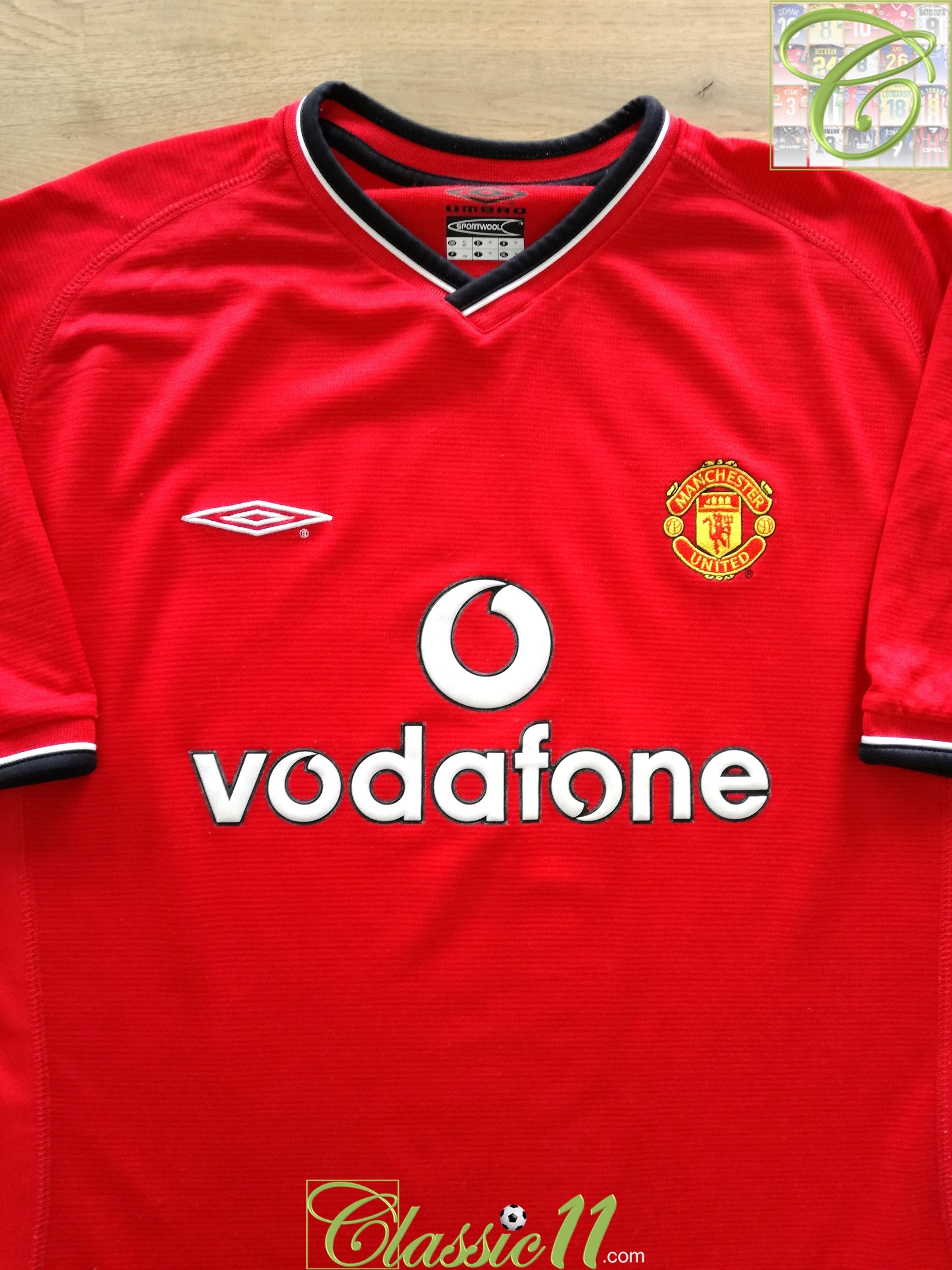 2000/01 Man Utd Home Football Shirt (Y)