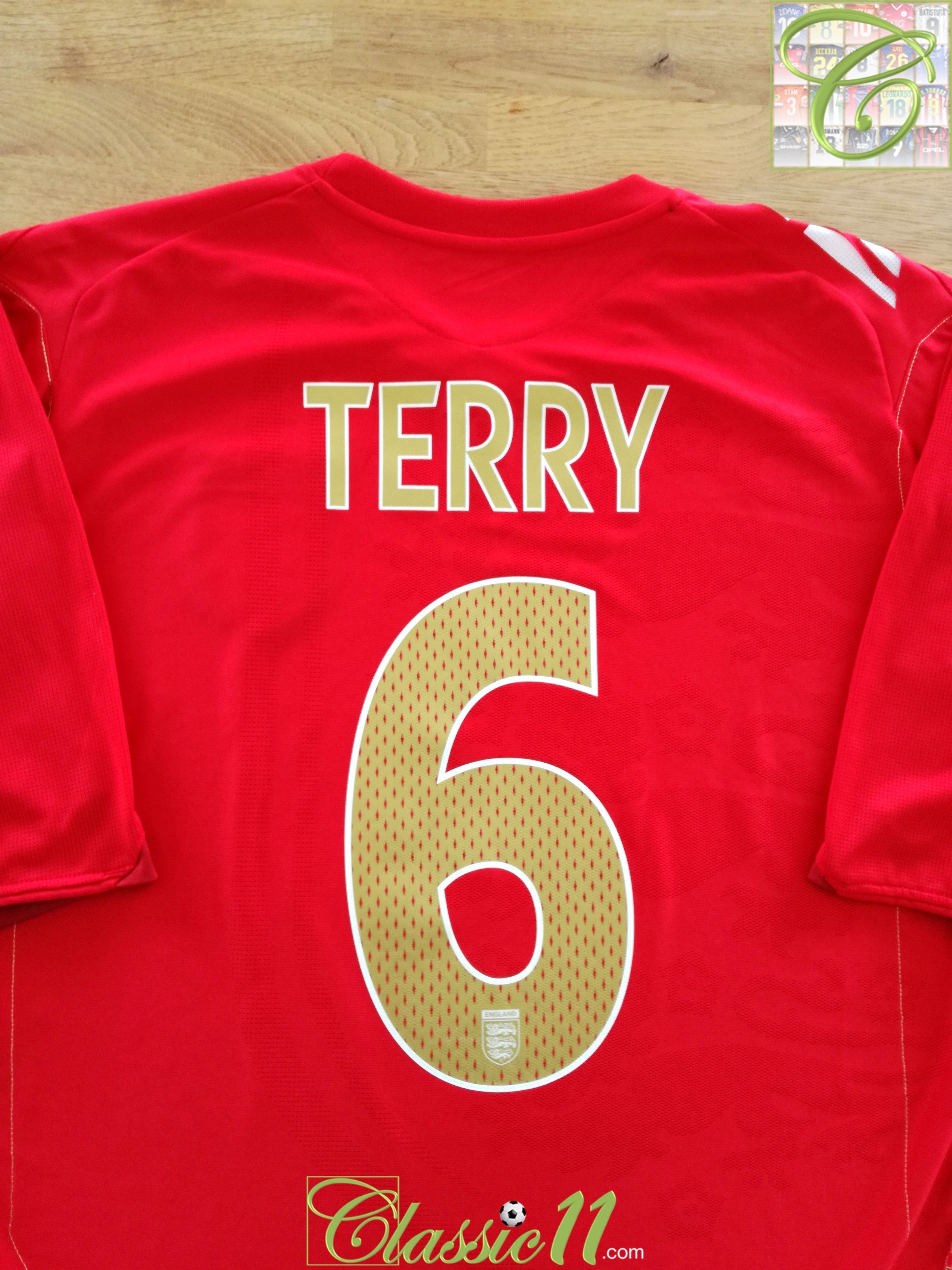 2006/07 England Away Football Shirt Terry #6 (XXL)