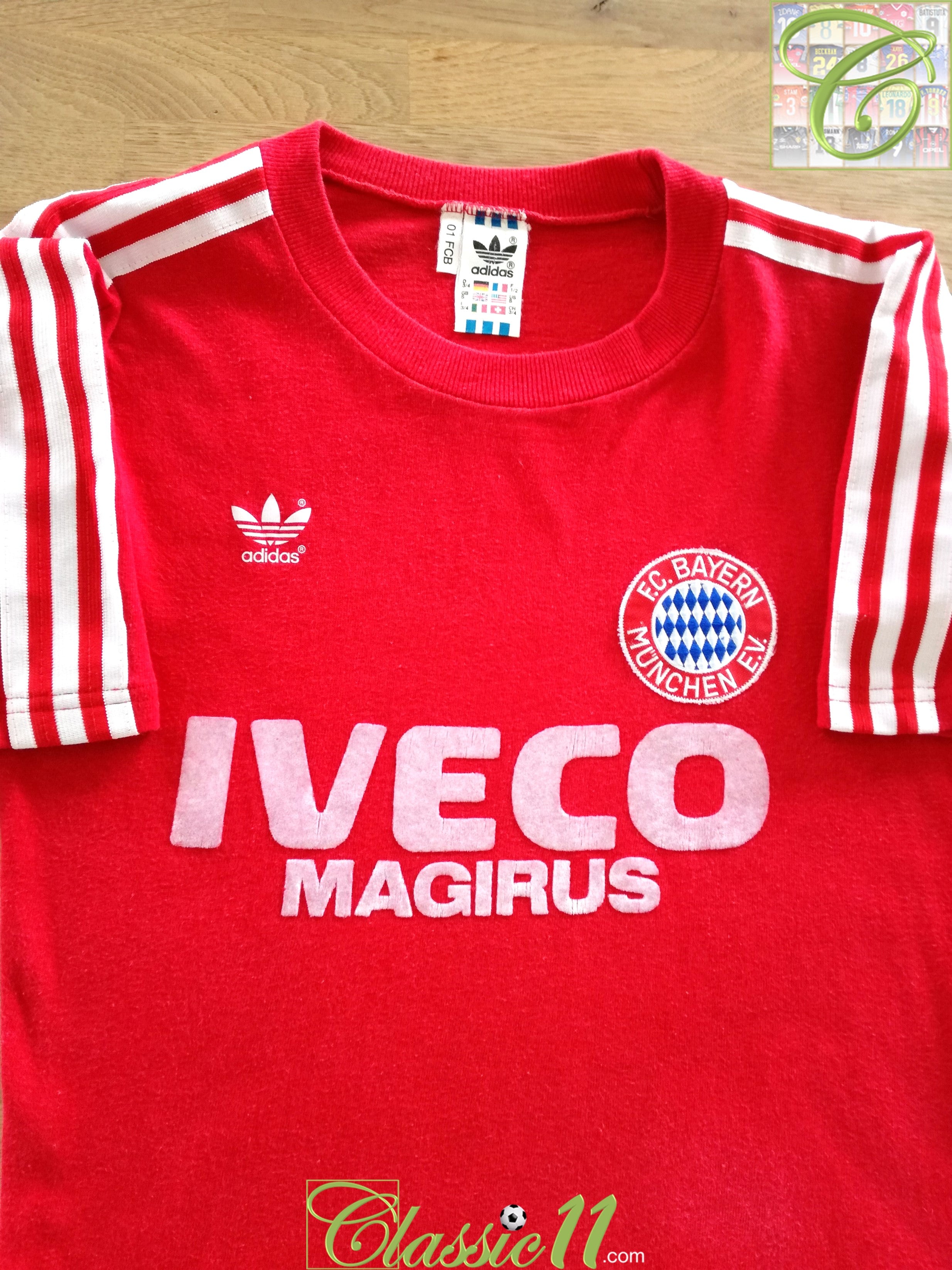 1983/84 Bayern Munich Home Football Shirt / Old Soccer Jersey | Classic ...