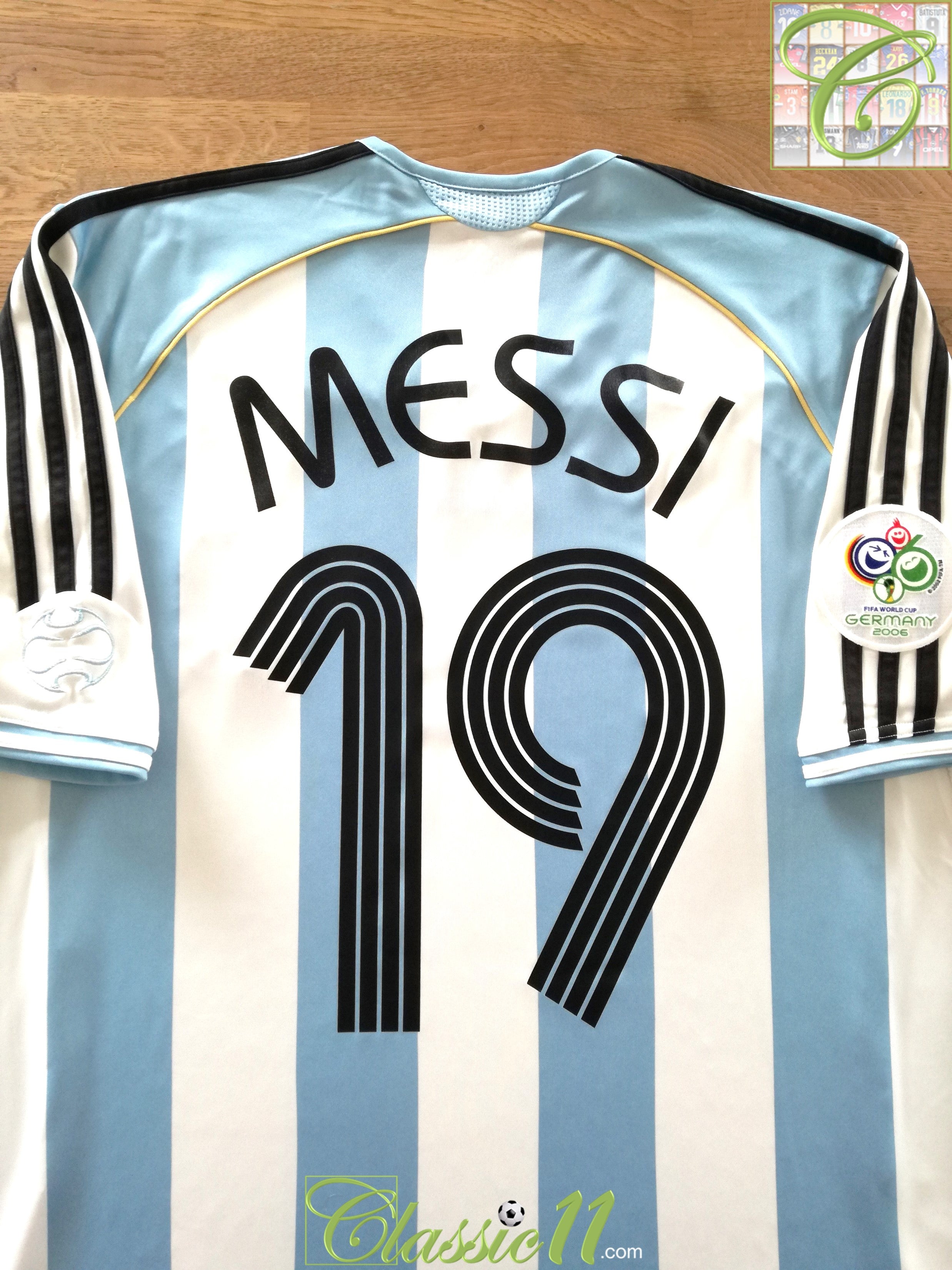 Argentina 2006 Away Shirt #19 Messi - Online Store From Footuni Japan