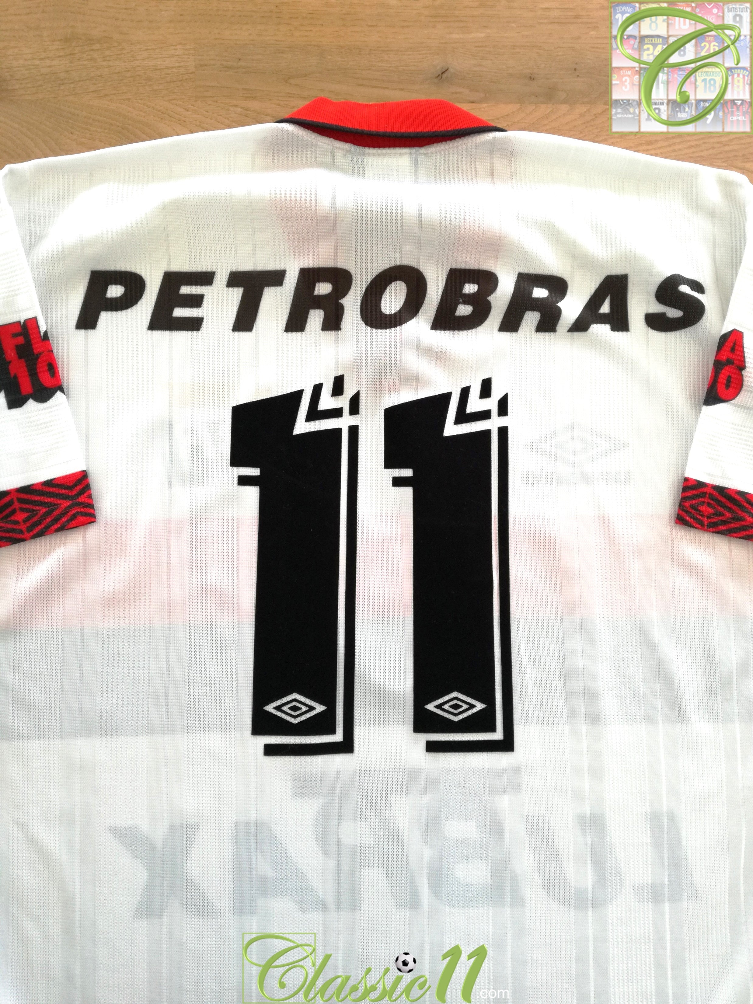 1995/96 Flamengo Away Centenary Football Shirt #11 (L)