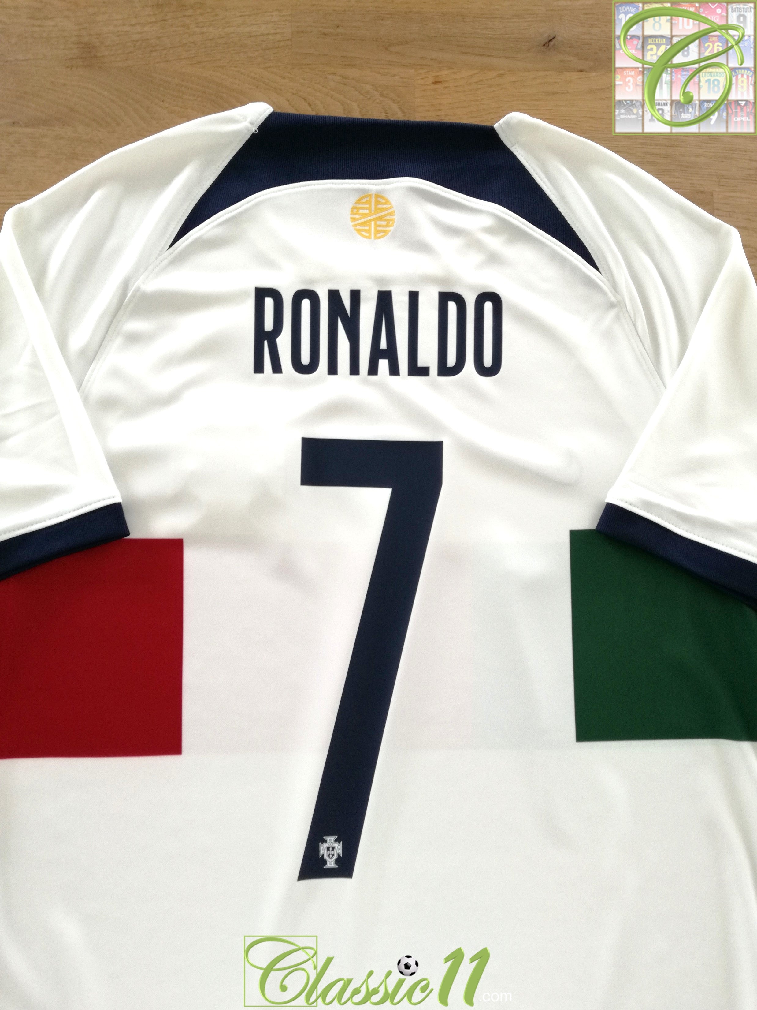 Cristiano Ronaldo 7 Portugal 2022-23 Youth Away Jersey National