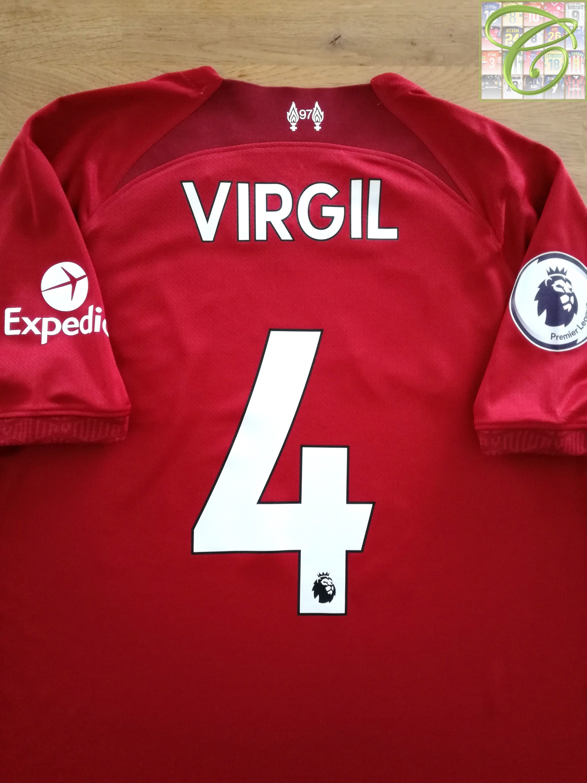 VIRGIL #4 Liverpool Home Authentic Jersey 2022/23