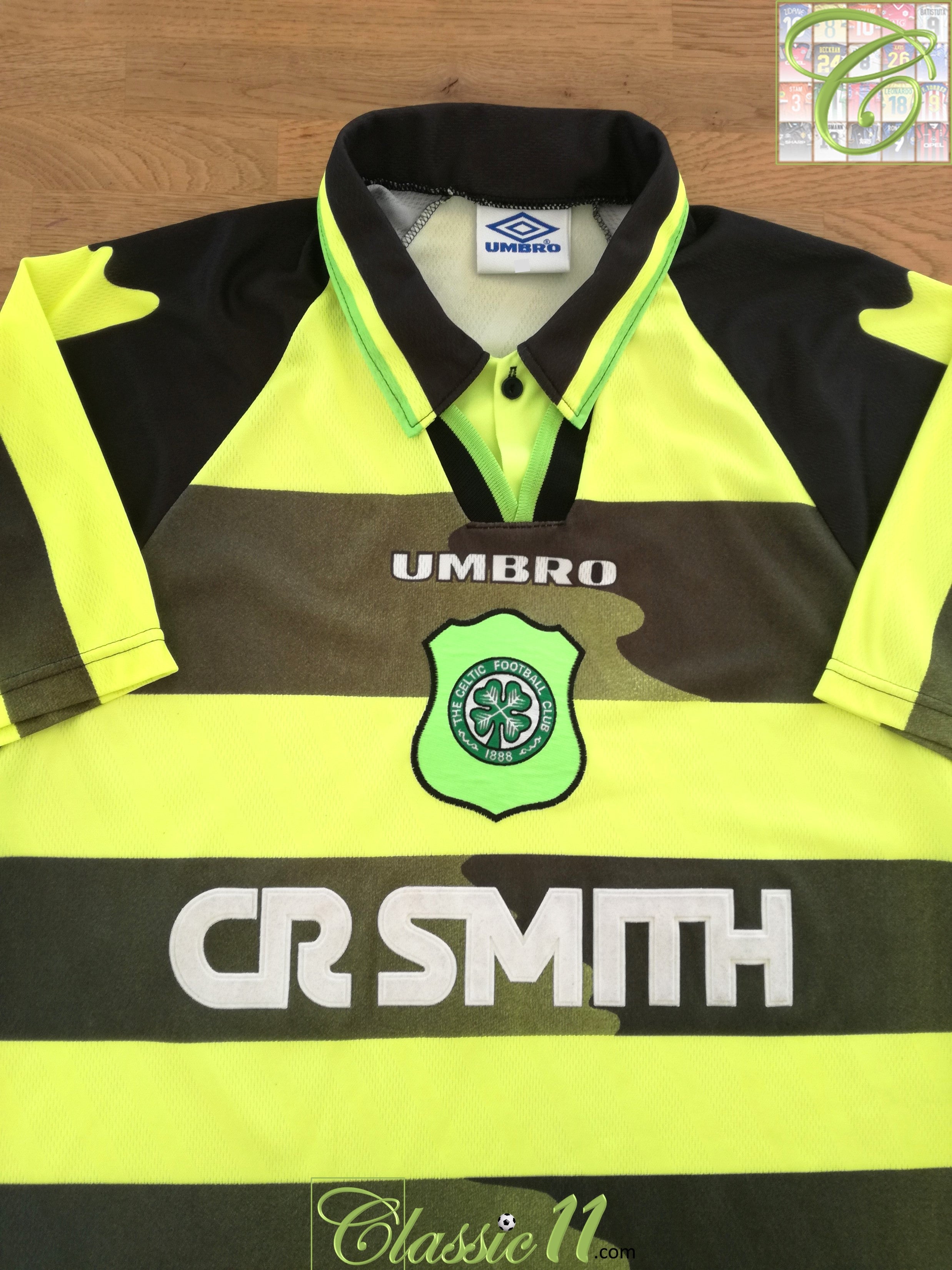 1996/97 Celtic Away Football Shirt (XL)