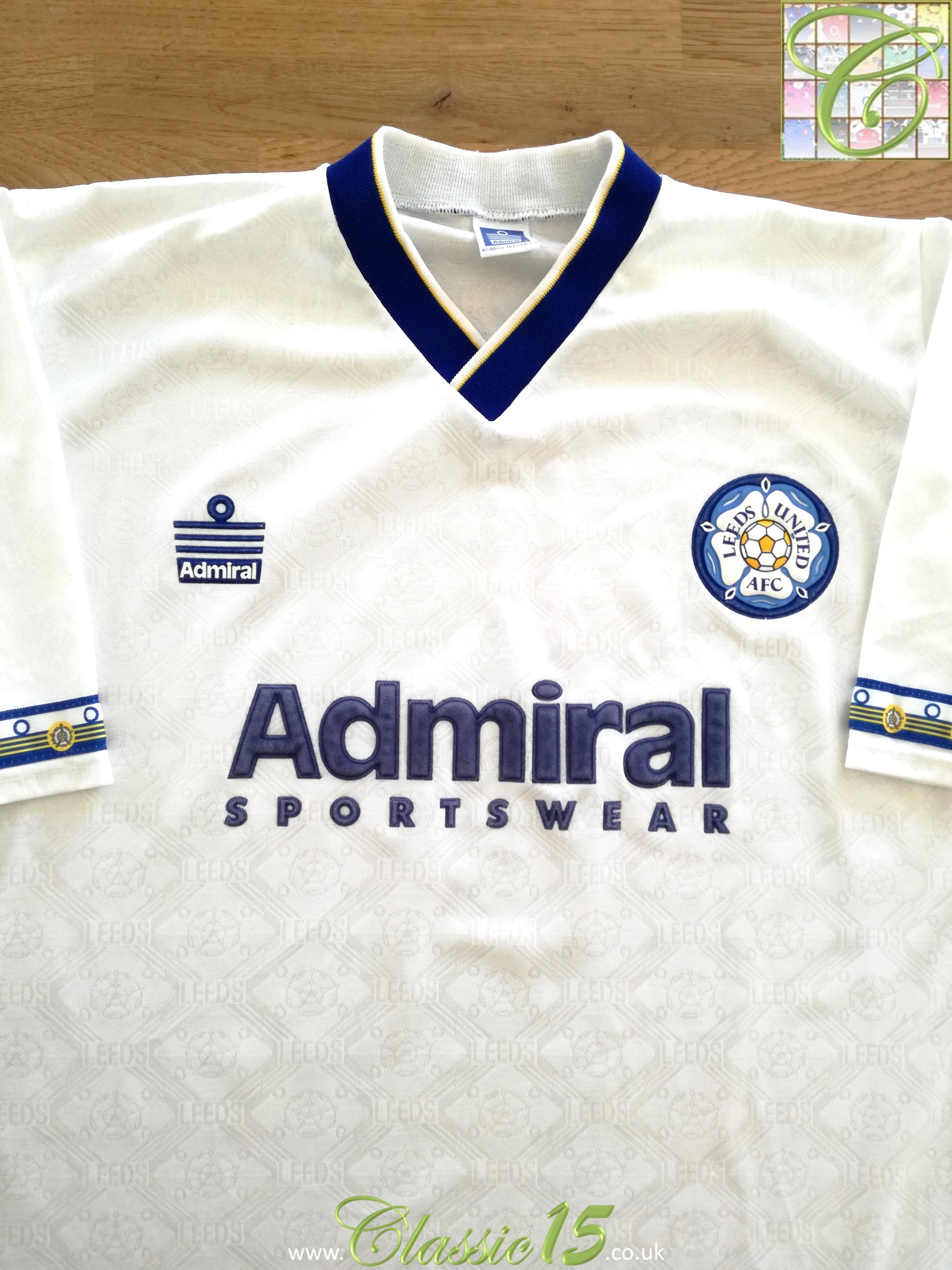 1992/93 Leeds United Home Football Shirt (L)