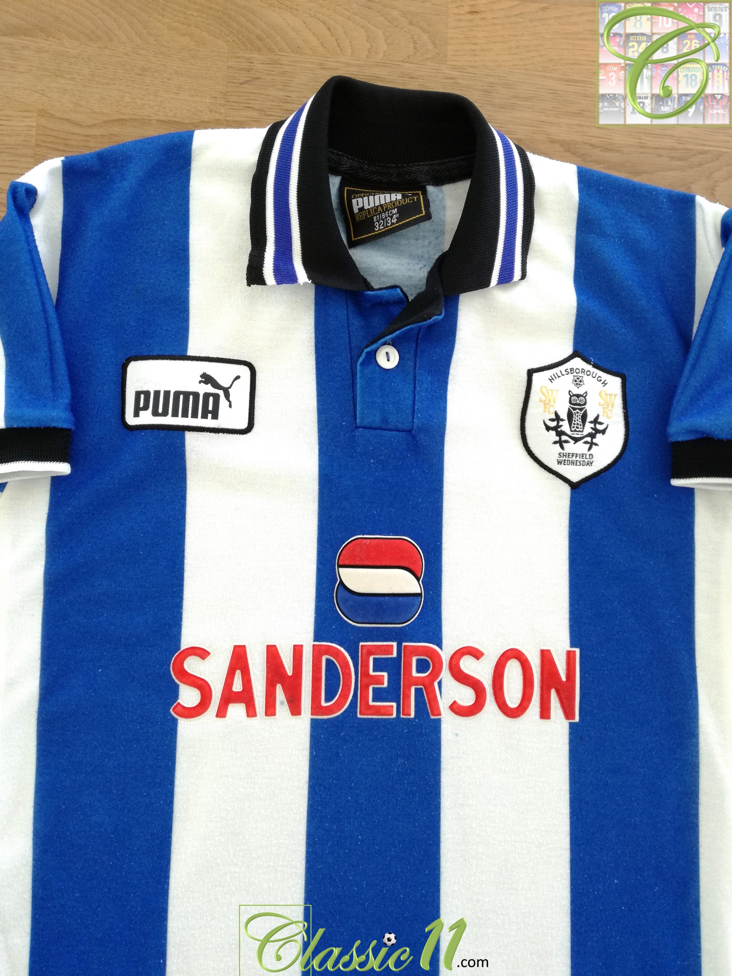 1997/98 Sheffield Wednesday Home Football Shirt (B)