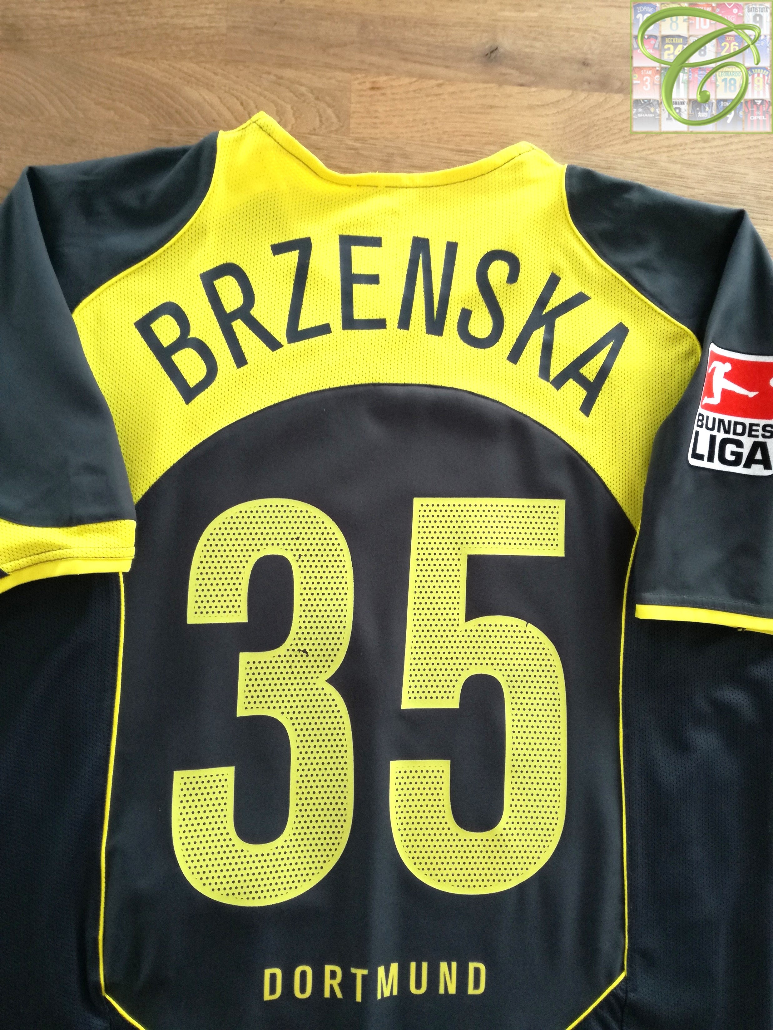 2004/05 Borussia Dortmund 3rd Bundesliga Football Shirt Brzenska #35 (M)