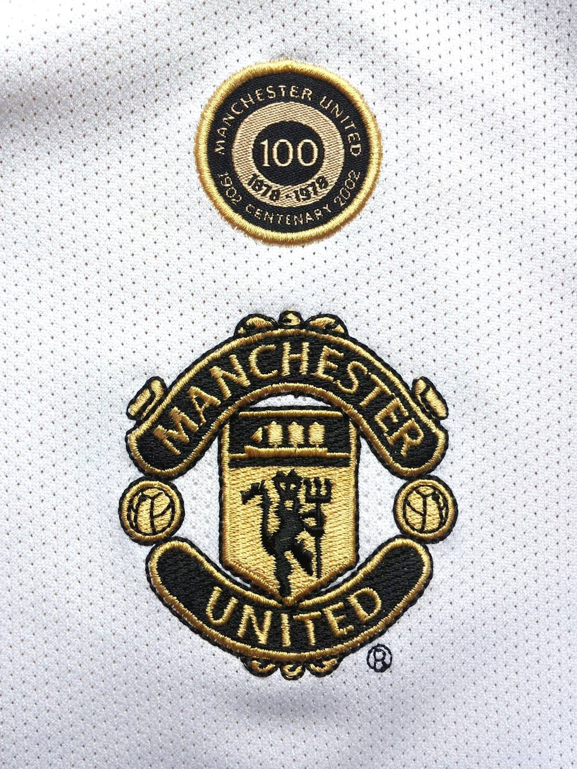 2001/02 Man Utd Away Centenary Champions League Football Shirt (L)