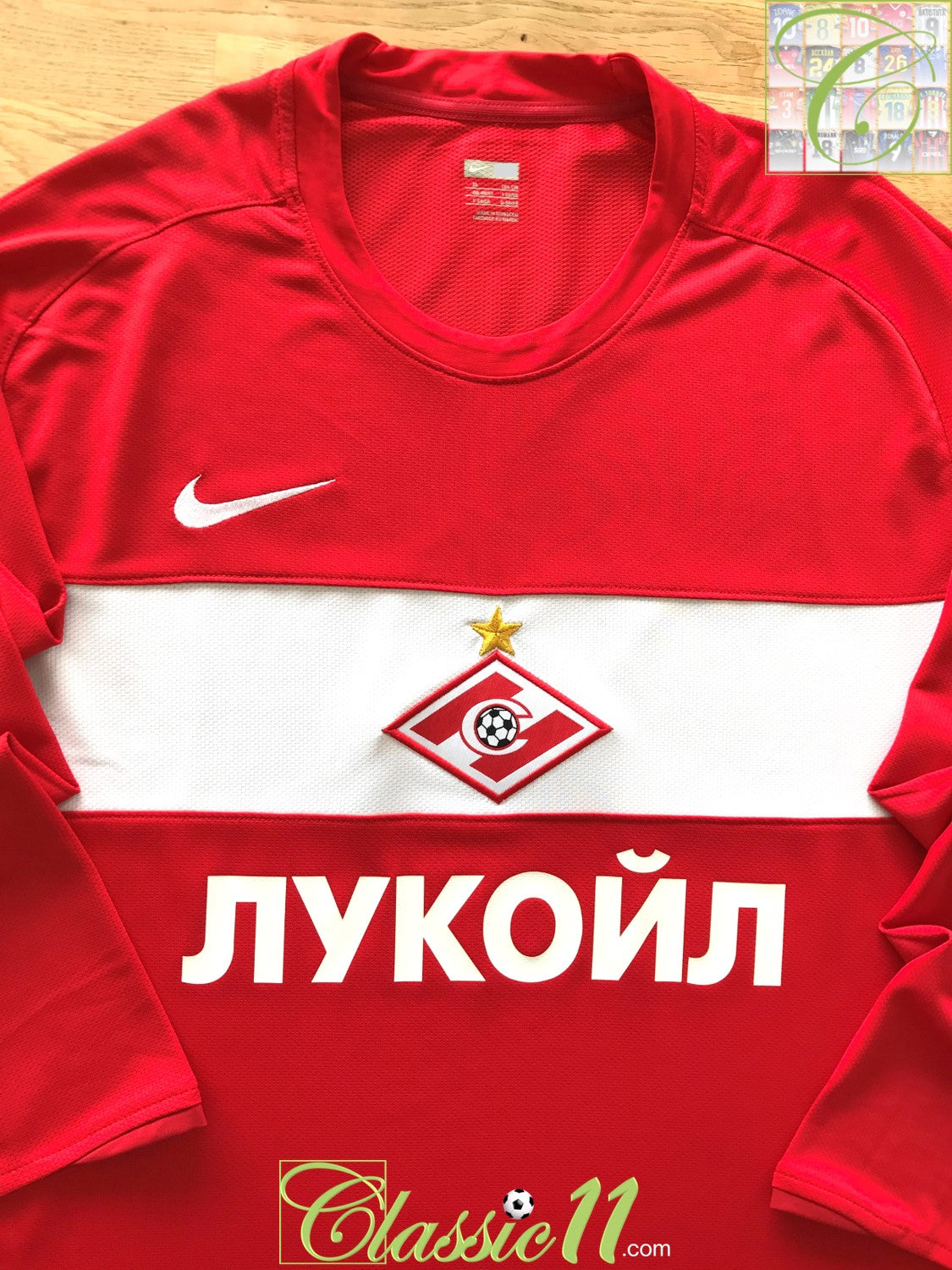 SPARTAK MOSCOW FOOTBALL SHIRT NIKE ORIGINAL JERSEY SIZE L