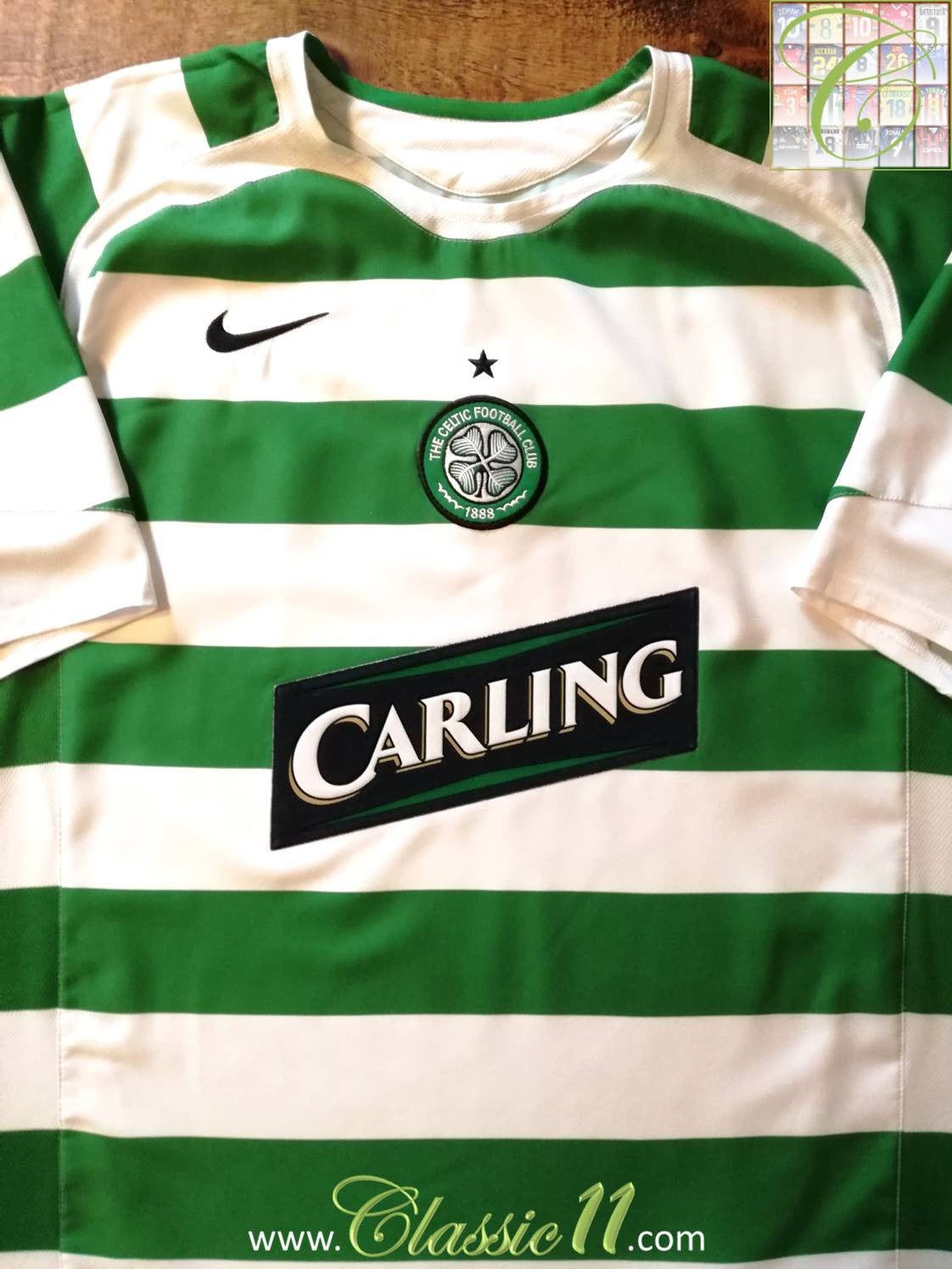 2005/06 Celtic Home Football Shirt (S)