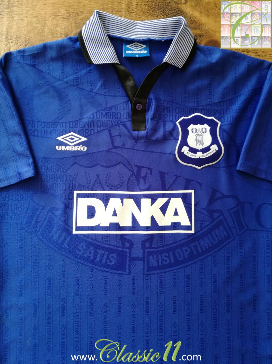 1996/97 Everton Home Football Shirt Barmby #12 (Y)