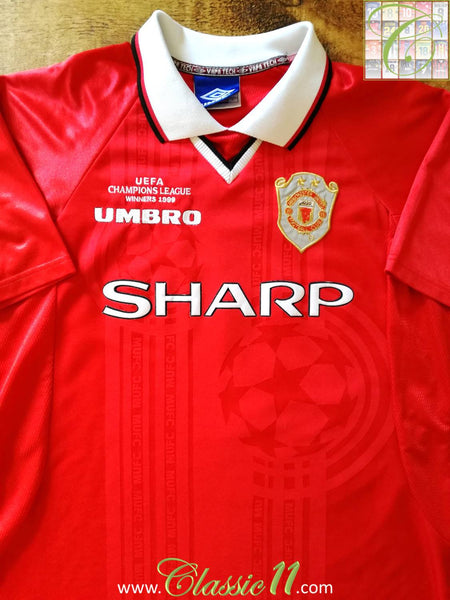 manchester united 1999 champions league jersey