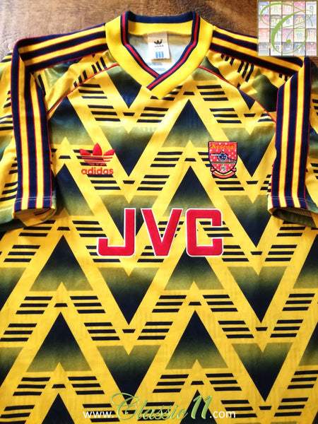 arsenal 91 92 away kit