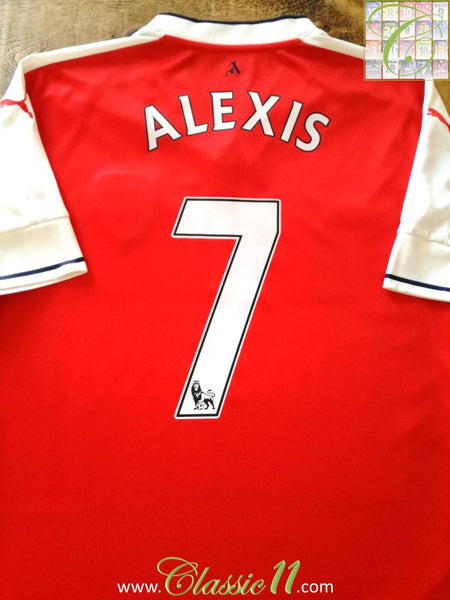 2016 17 Arsenal Home Premier League Football Shirt Alexis 7 Jersey Classic Football Shirts - h arsenal home kit alexis sanchez 17 roblox