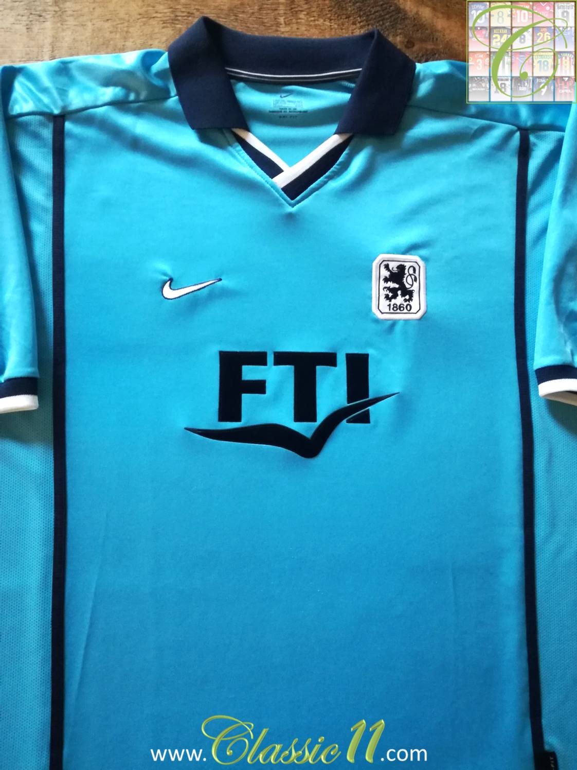 Vintage 00s Blue Nike 1860 Munich 2001/02 Home Football Shirt - X-Large  Polyester– Domno Vintage