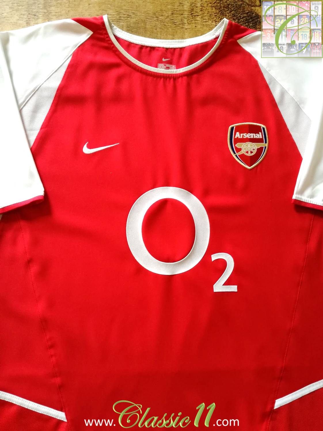 2002/03 Arsenal Home Premier League Football Shirt Ljungberg #8 (S)