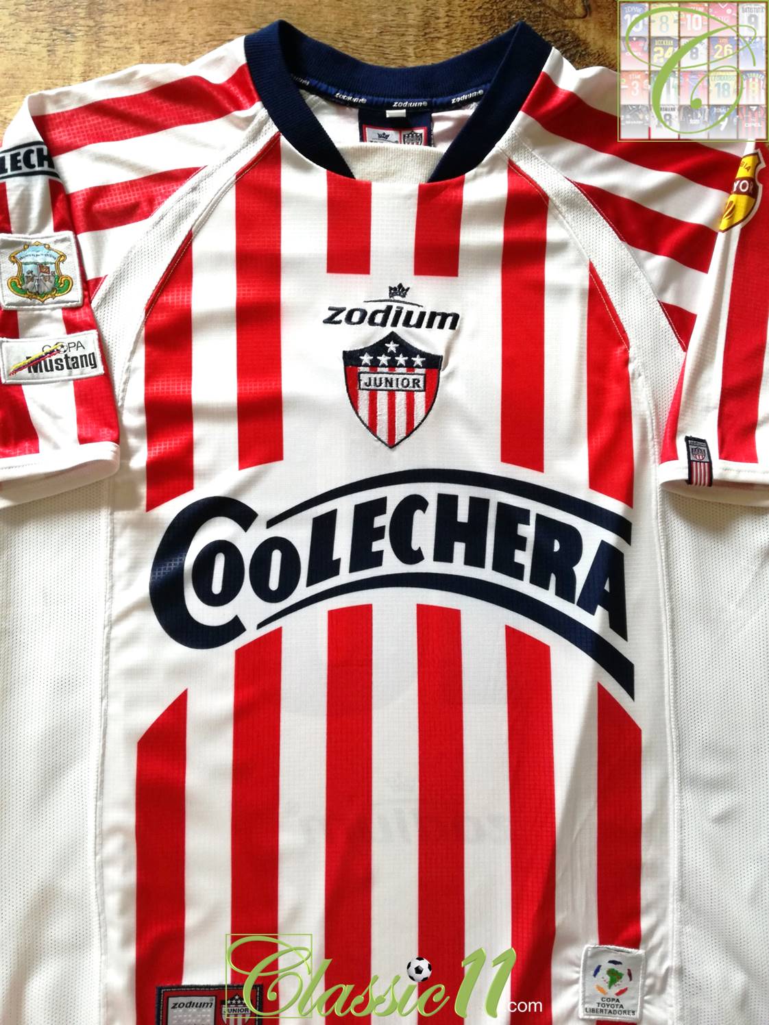 2005 AtlÃ©tico Juniors Home Football Shirt #10 (L)