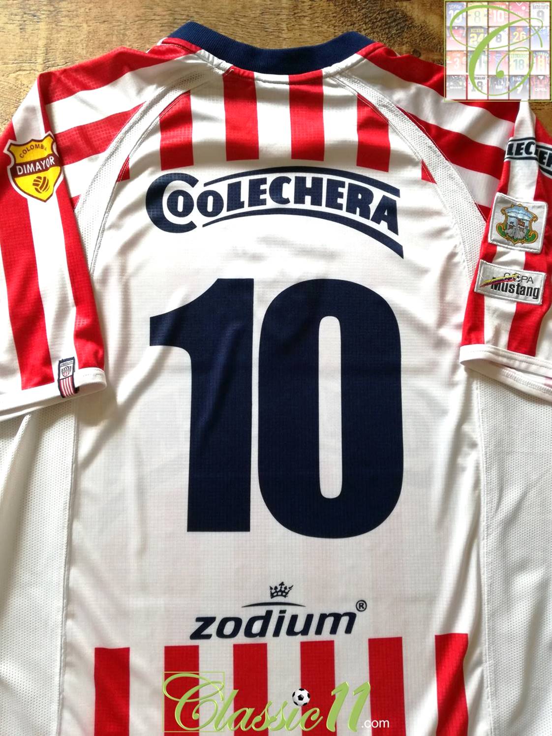 2005 AtlÃ©tico Juniors Home Football Shirt #10 (L)