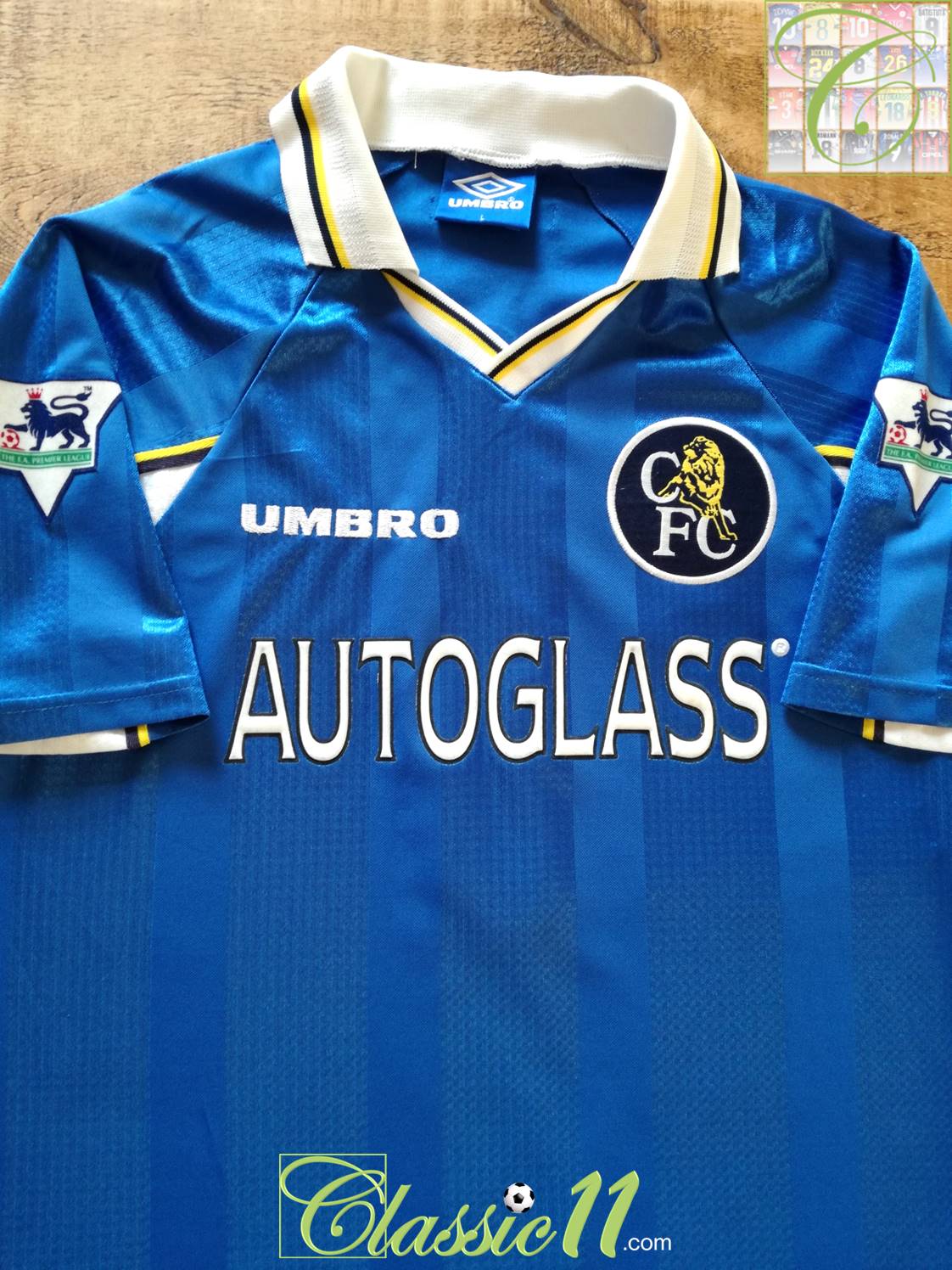 1997/98 Chelsea Home Premier League Football Shirt Lebouef #5 (L)