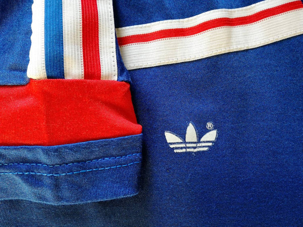 1985/86 France Home Football Shirt / Classic Old Adidas Soccer Jersey ...