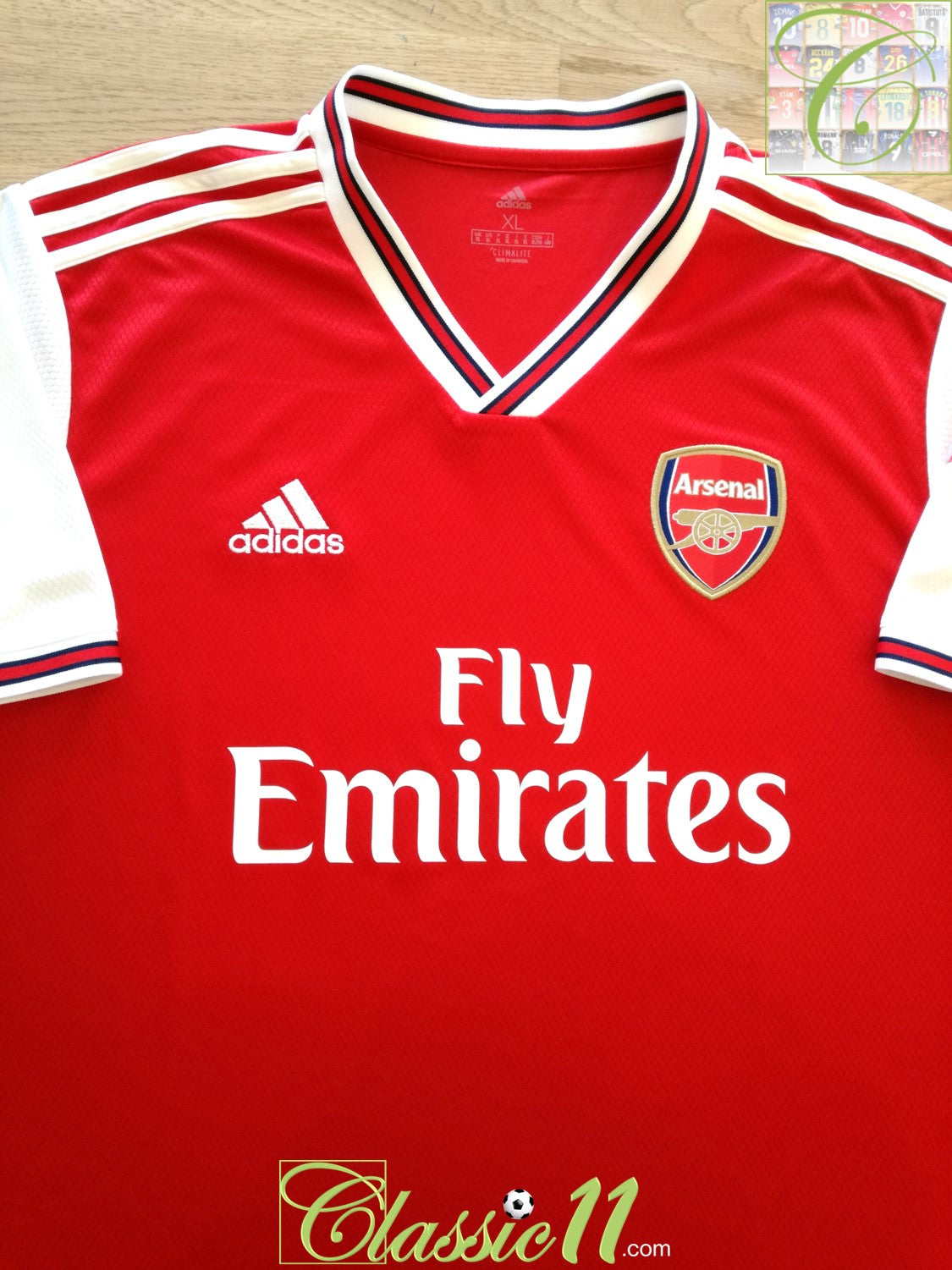 surf Eso Muscular 2019/20 Arsenal Home Football Shirt / Official Adidas Soccer Jersey |  Classic Football Shirts