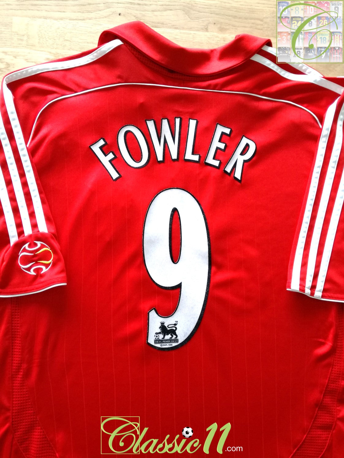 2006/07 Liverpool Home Premier League Football Shirt Fowler #9 (XL)