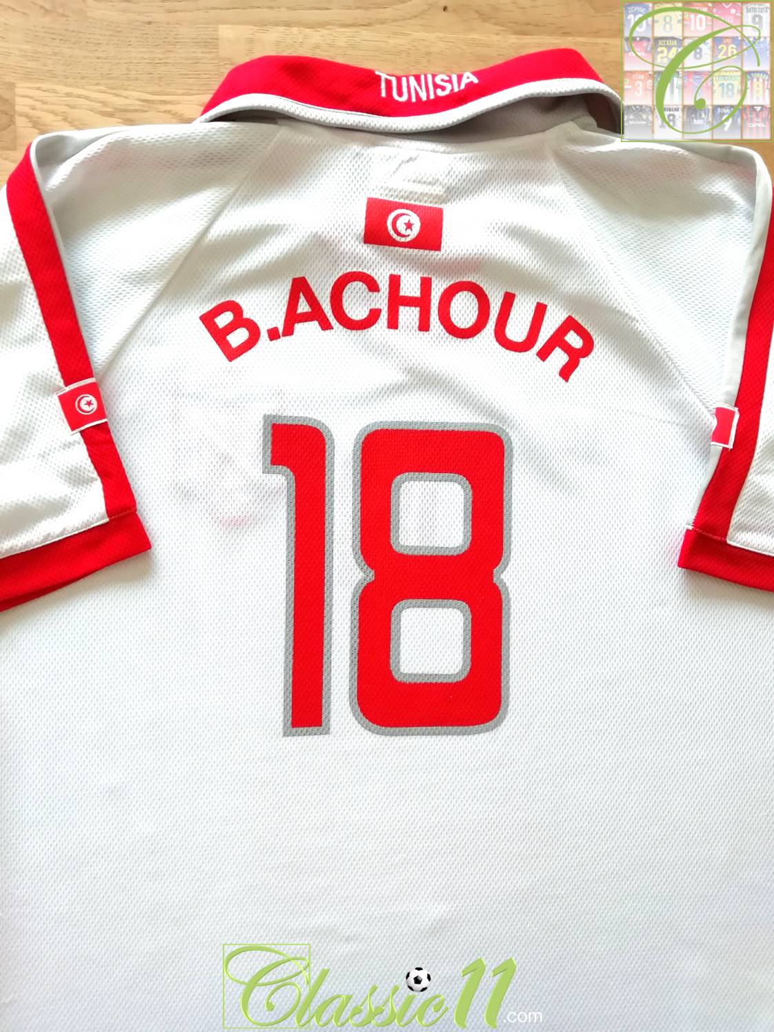 2004/05 Tunisia Home Football Shirt B.Archour #18 (XL)