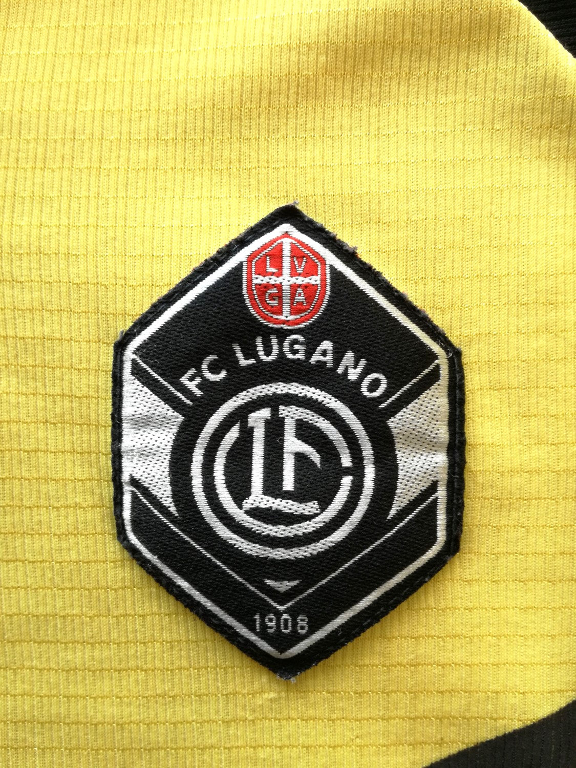 1997/98 Lugano Away Player Issue Football Shirt. #16 (S)