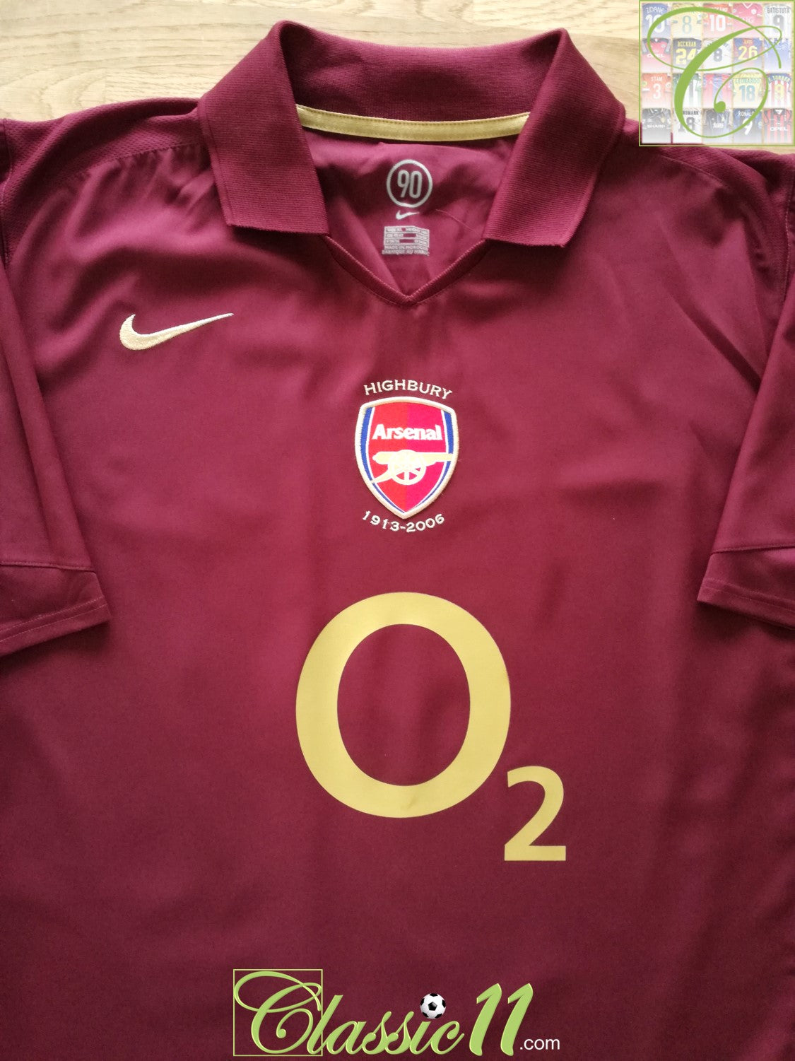 2005/06 Arsenal Home Football Shirt (M)