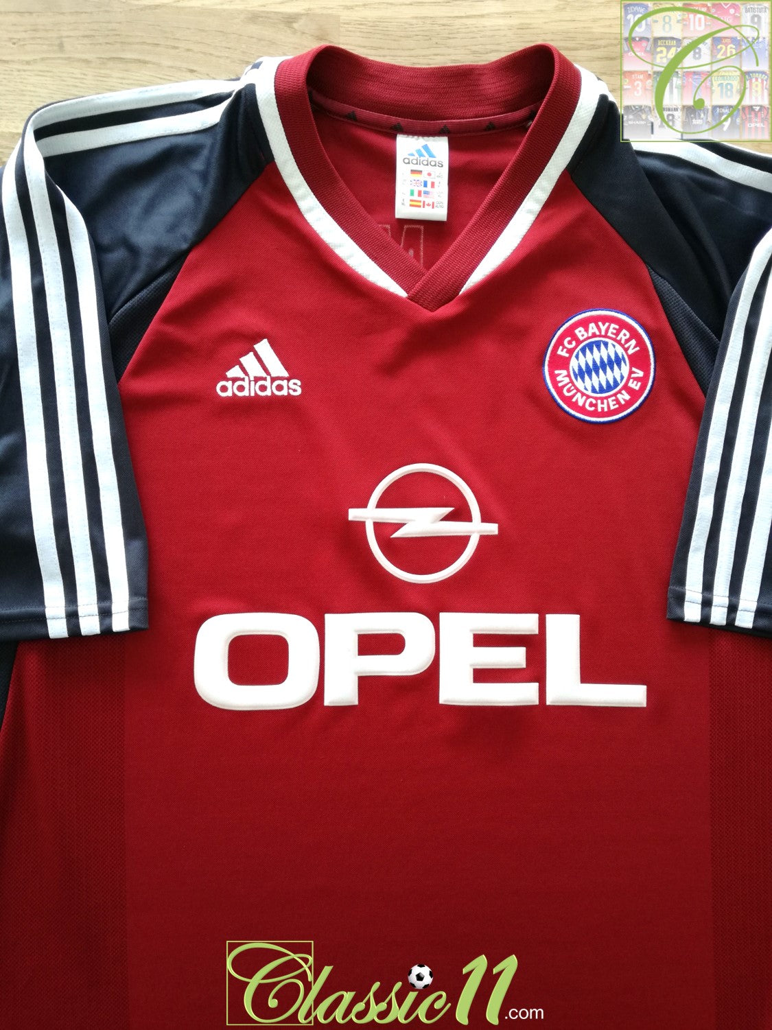 2001/02 Bayern Munich Home Football Shirt Lizarazu #3 (XL)