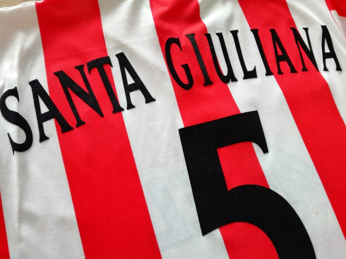 2002/03 Vicenza Home Football Shirt. Santa Giuliana #5 (L)