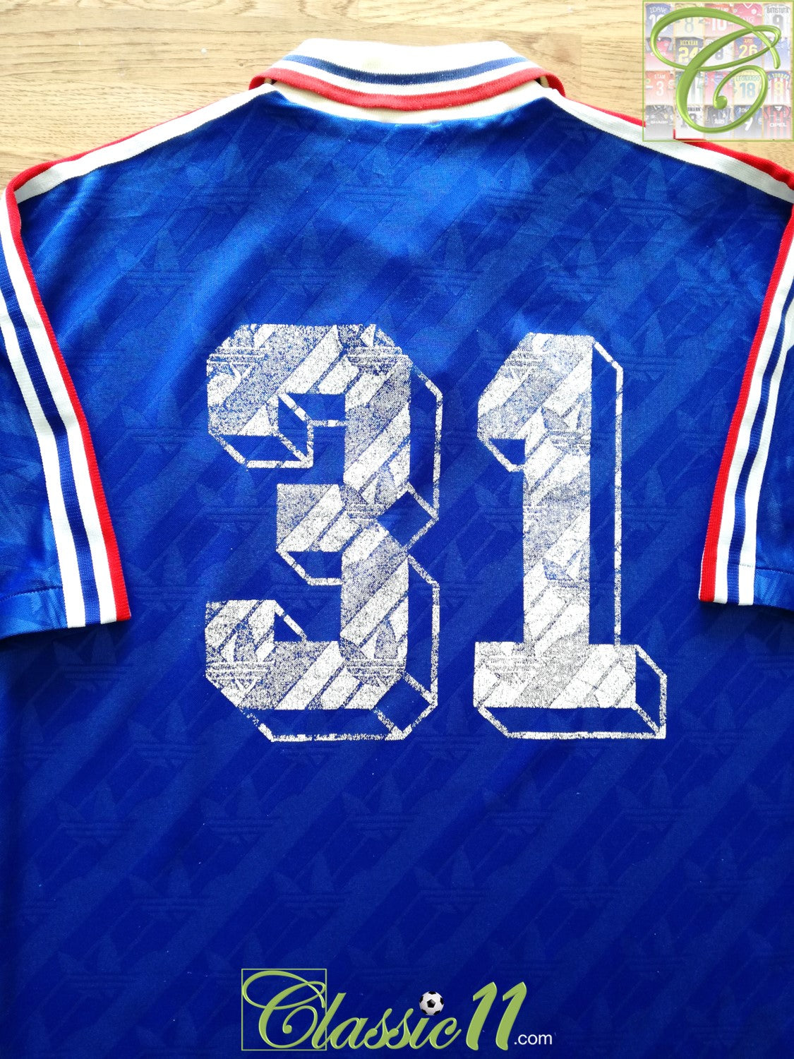 1994/95 France Home Football Shirt #31 (L)