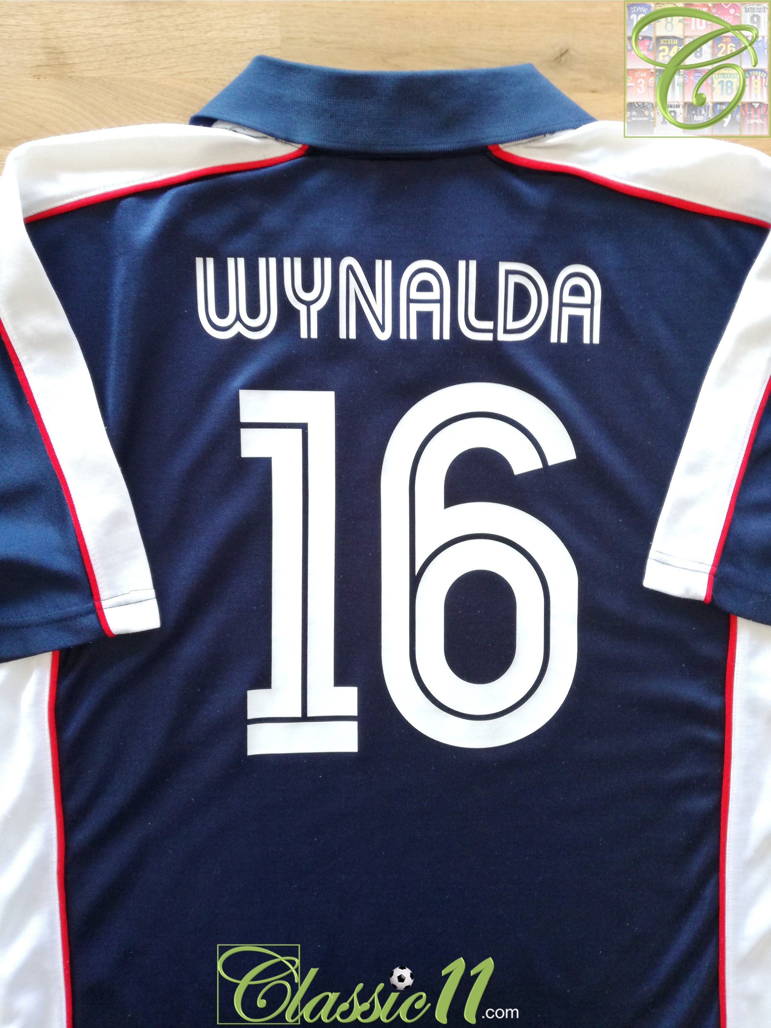 2000/01 New England Revolution Home Football Shirt Wynalda #16 (M)