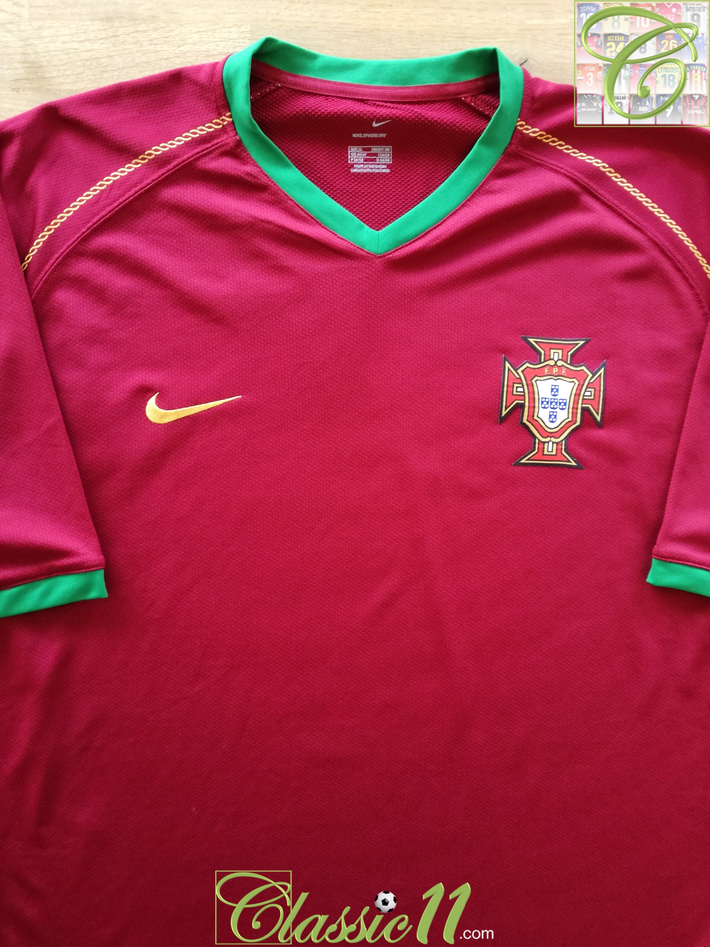 Portugal 2006 world cup jersey