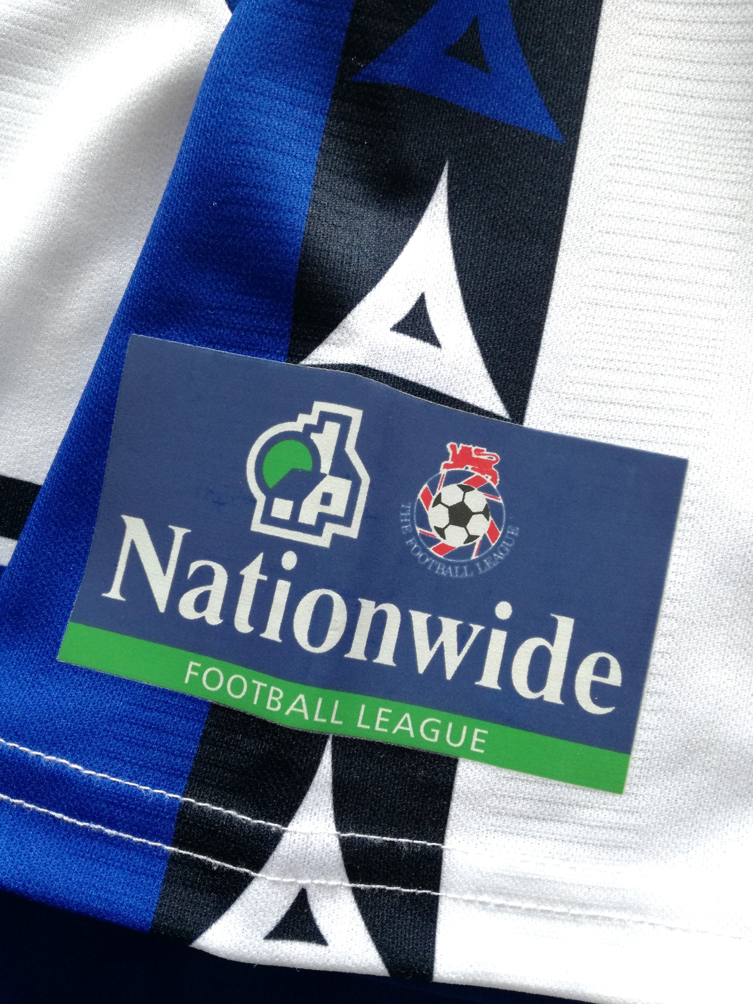 1999/00 Bristol Rovers Home Match Issue Football League Shirt Andreason #15 (XL)