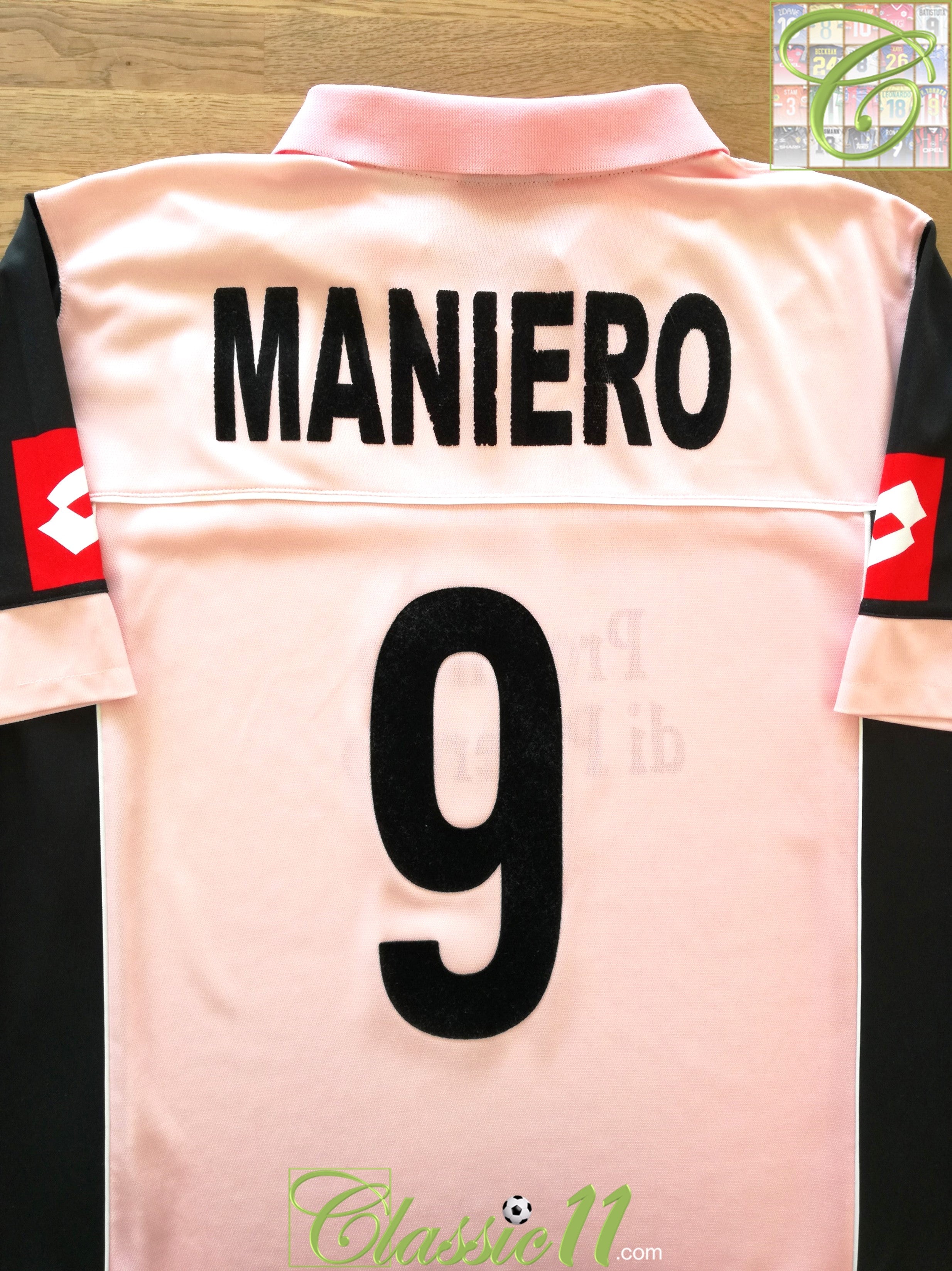 2009/10 Palermo Home Football Shirt / Old Official Lotto Soccer Jersey