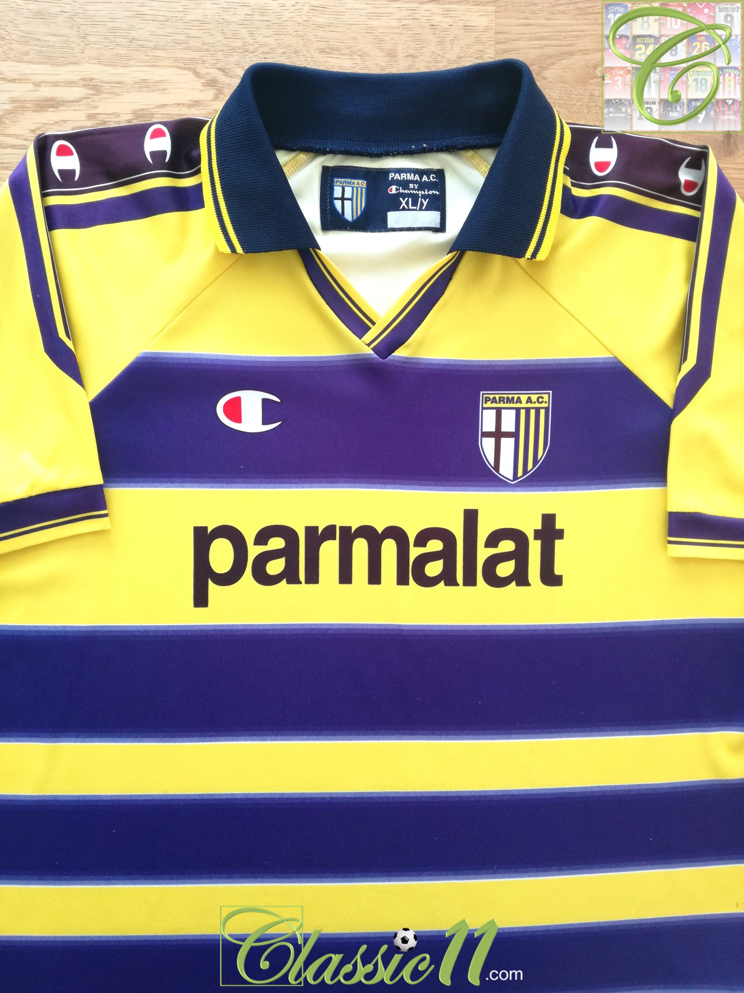 Uforudsete omstændigheder Gør det ikke Manhattan 1999/00 Parma Home Football Shirt / Original Champion Soccer Jersey |  Classic Football Shirts