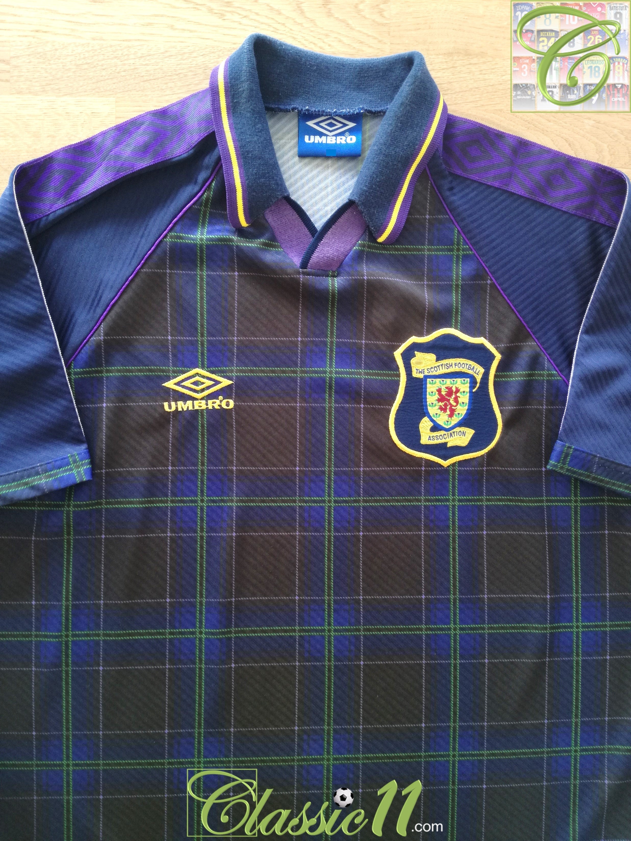 laver mad modnes fax 1994/95 Scotland Home Football Shirt / Old Vintage Umbro Soccer Jersey |  Classic Football Shirts